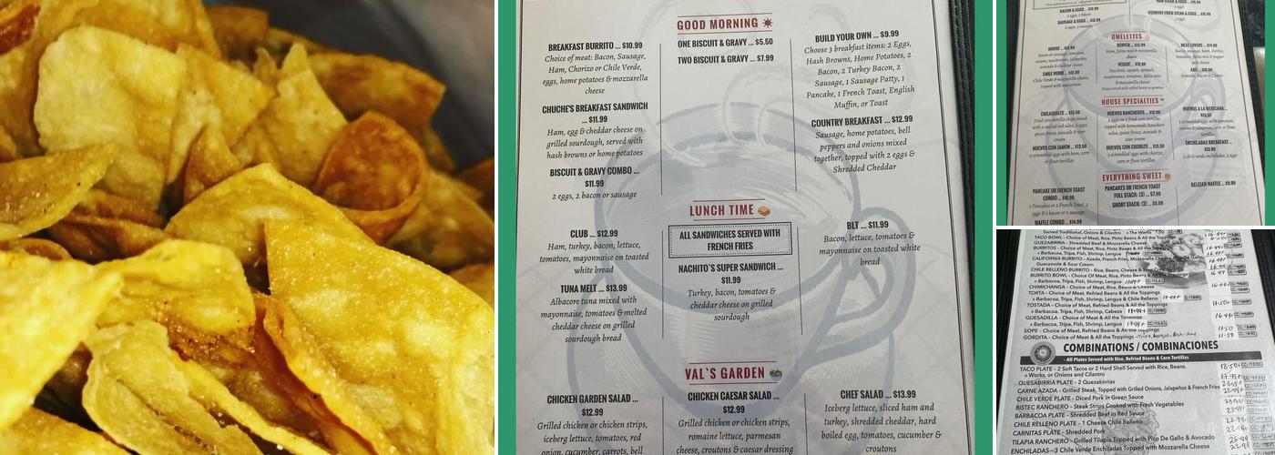 Ale’s mexican Grill & cafe Menu