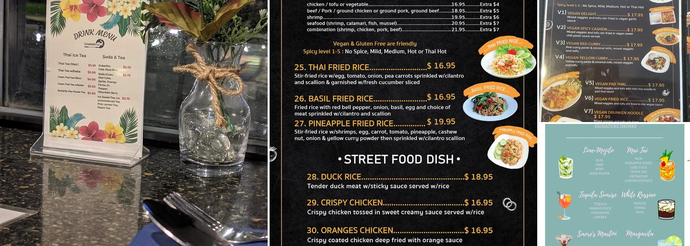 Chang Thai Durango Menu