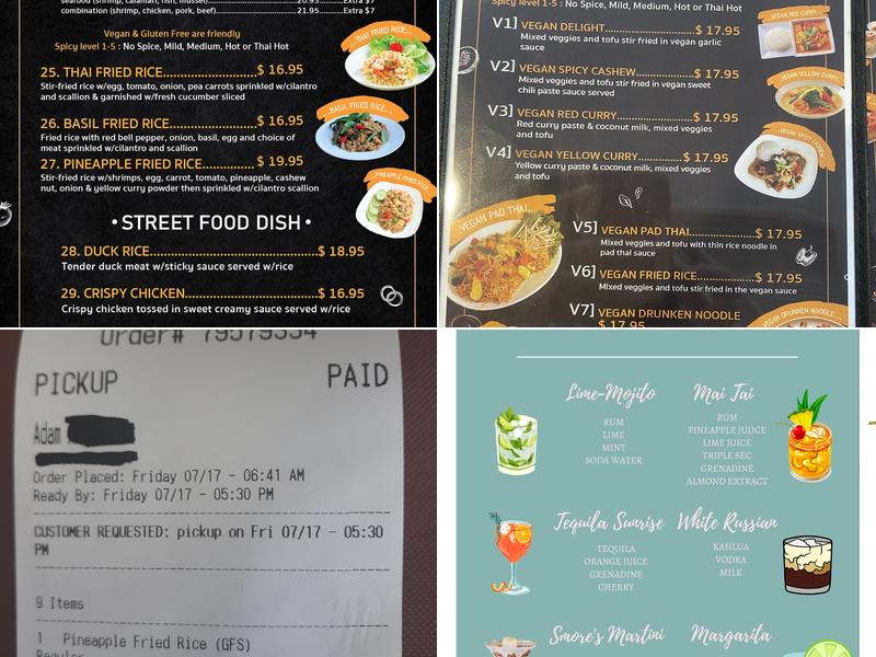 Chang Thai Durango Menu