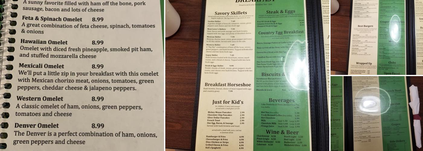 Olive Branch Cafe Menu