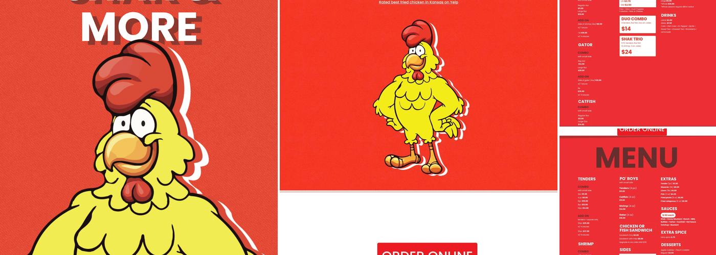 Da Chicken Shak & More Menu