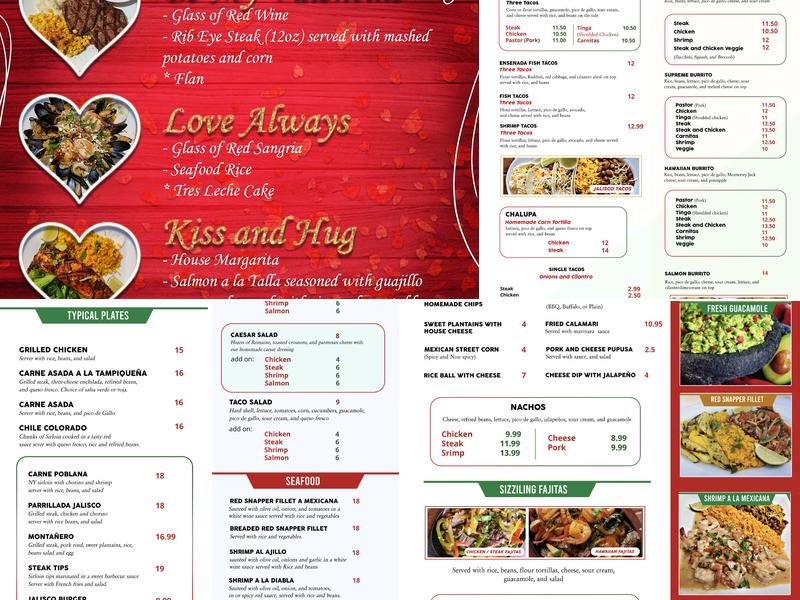 EL JALISCO MEXICAN GRILL Menu