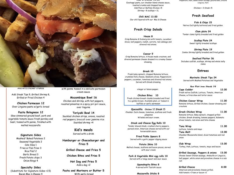 Bridge View Grill Menu