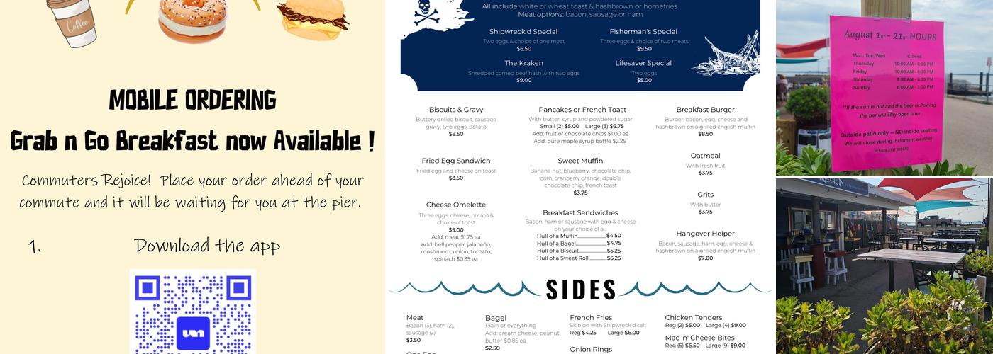 Shipwreck’d at Pemberton Point Menu