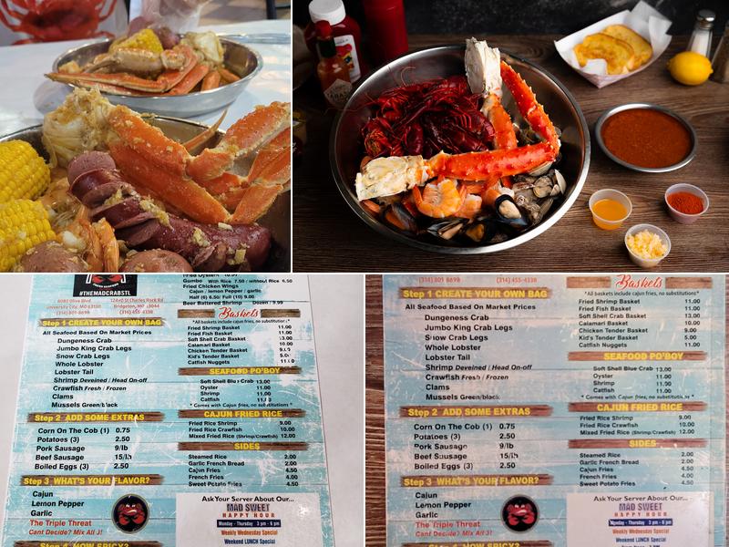 The Mad Crab Menu
