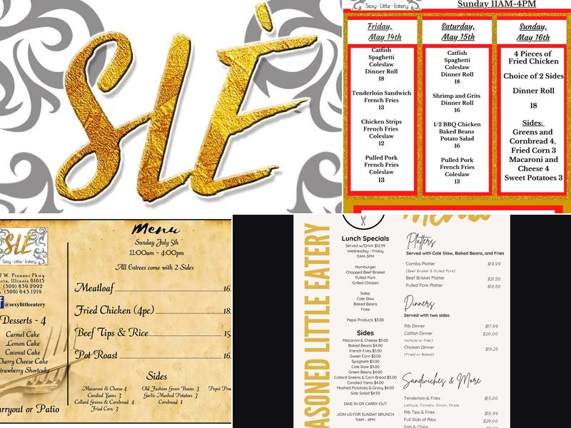 SLÉ Seasoned Little Eatery Menu