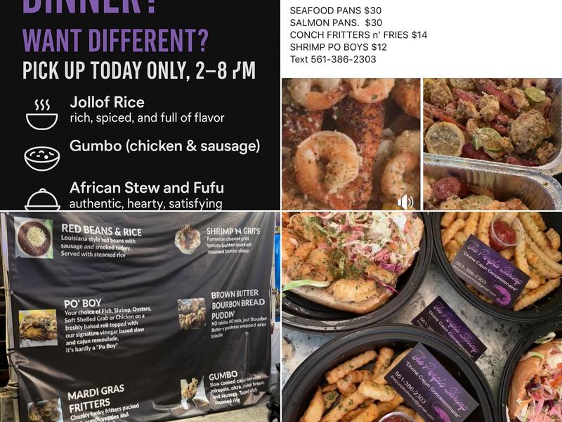 The Purple Shrimp Menu