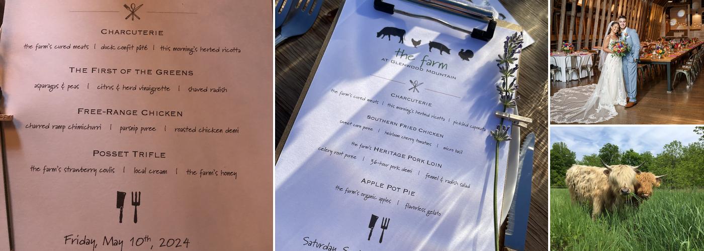 The Farm at Glenwood Mountain Menu