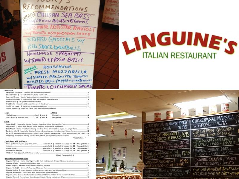 Linguine's Menu