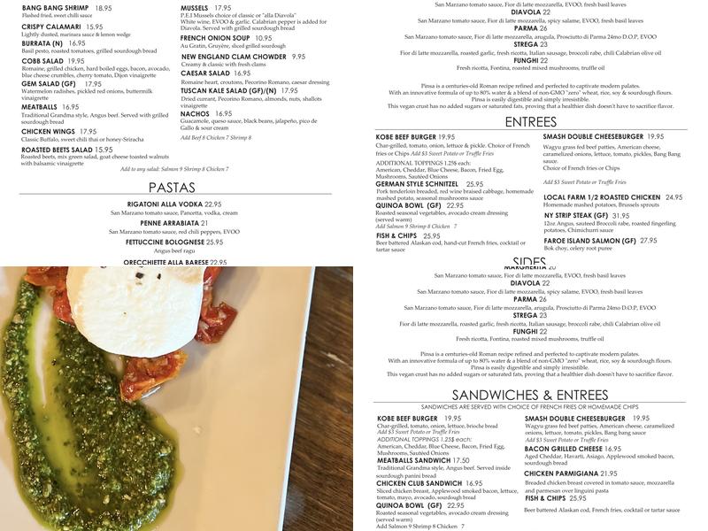 Front Street Tavern Menu