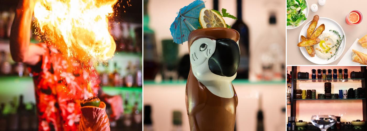 Fuchsia Tiki Bar Menu