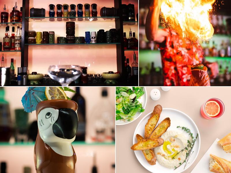 Fuchsia Tiki Bar Menu