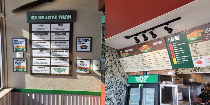 Wingstop Menu
