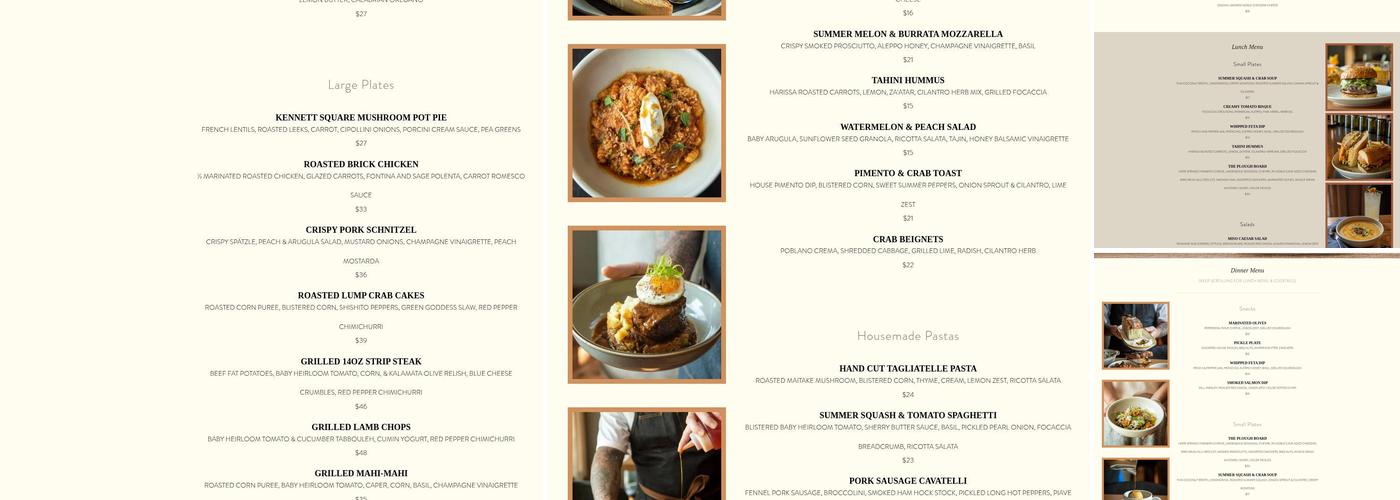 Plough Menu