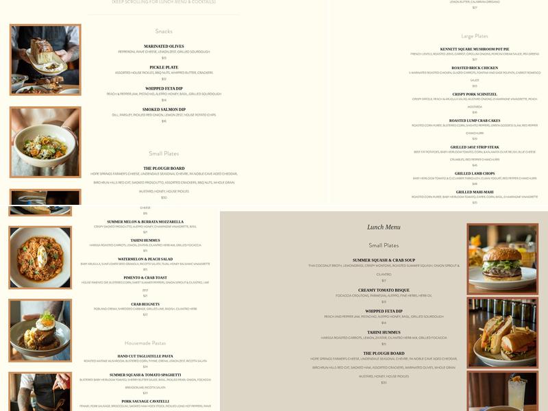 Plough Menu