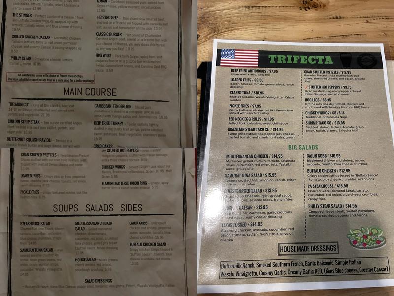 Trifecta Menu