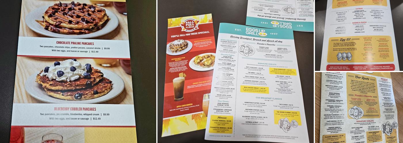 Eggs Up Grill Menu