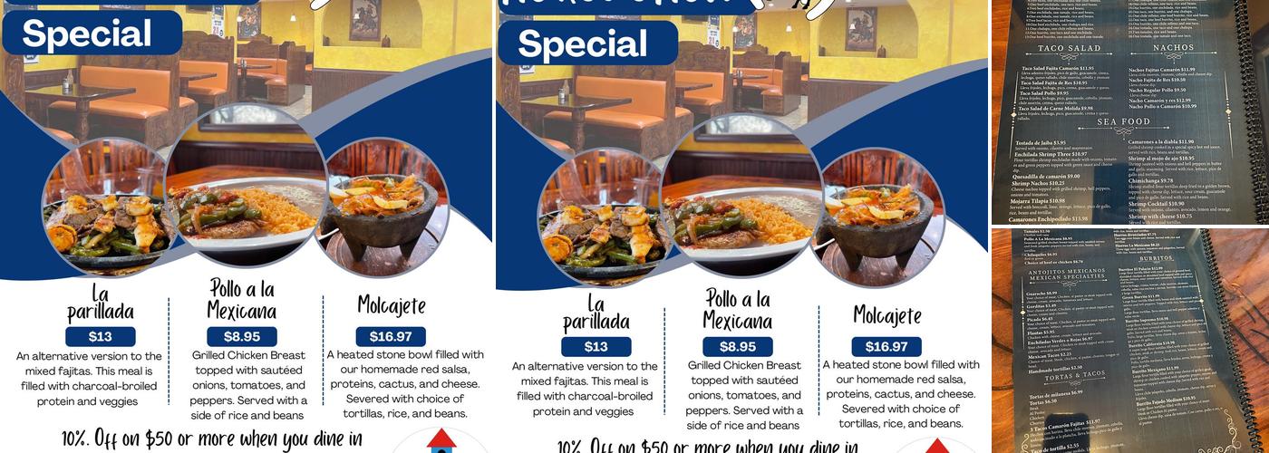 El Palacio Menu
