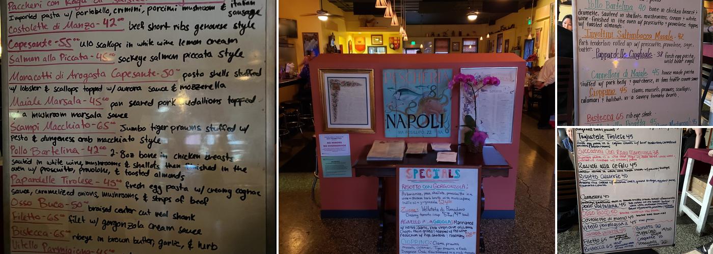 Nonna Luisa Ristorante Menu