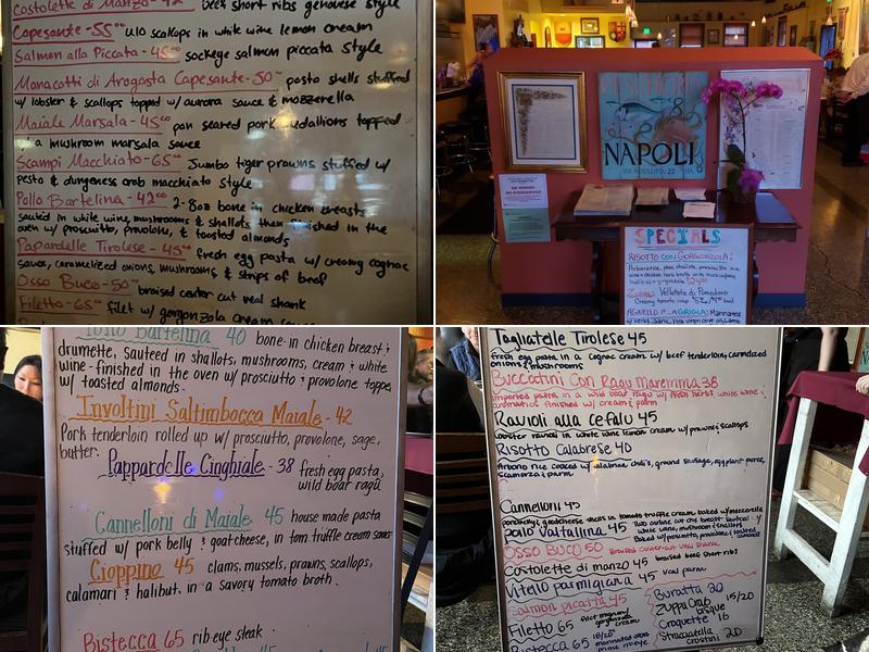 Nonna Luisa Ristorante Menu