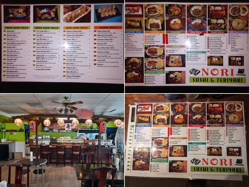 Nori Sushi & Teriyaki Menu
