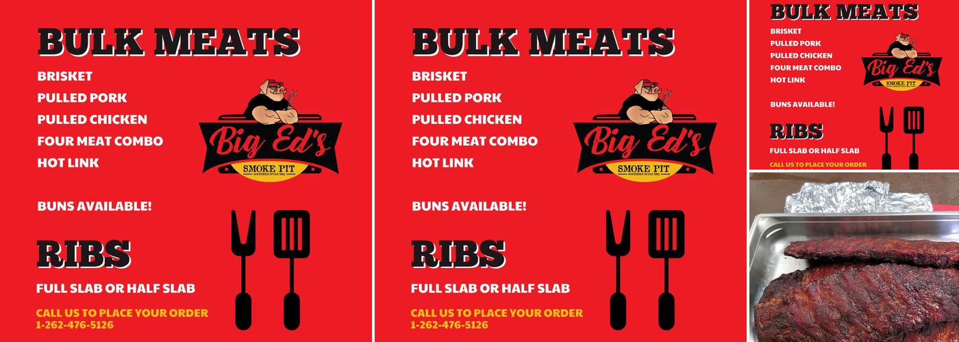 Big Ed's Smoke Pit Menu
