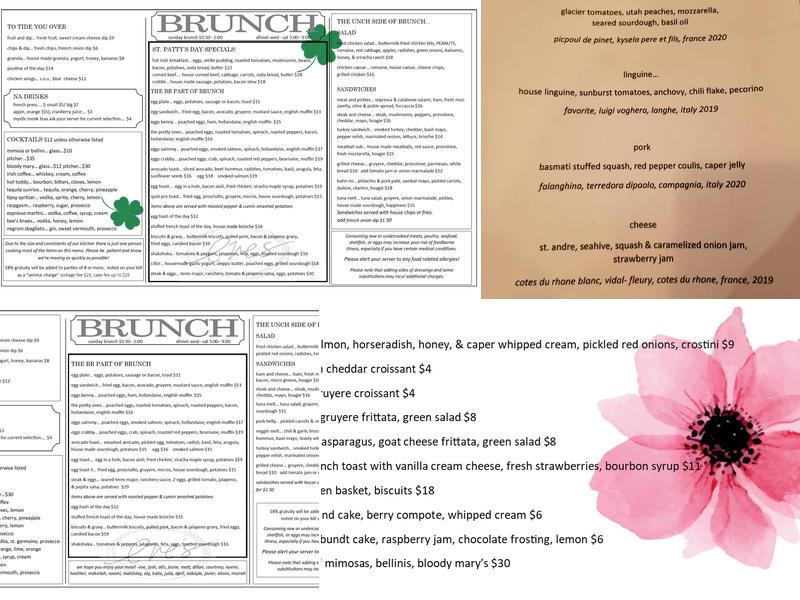 Eve's Menu