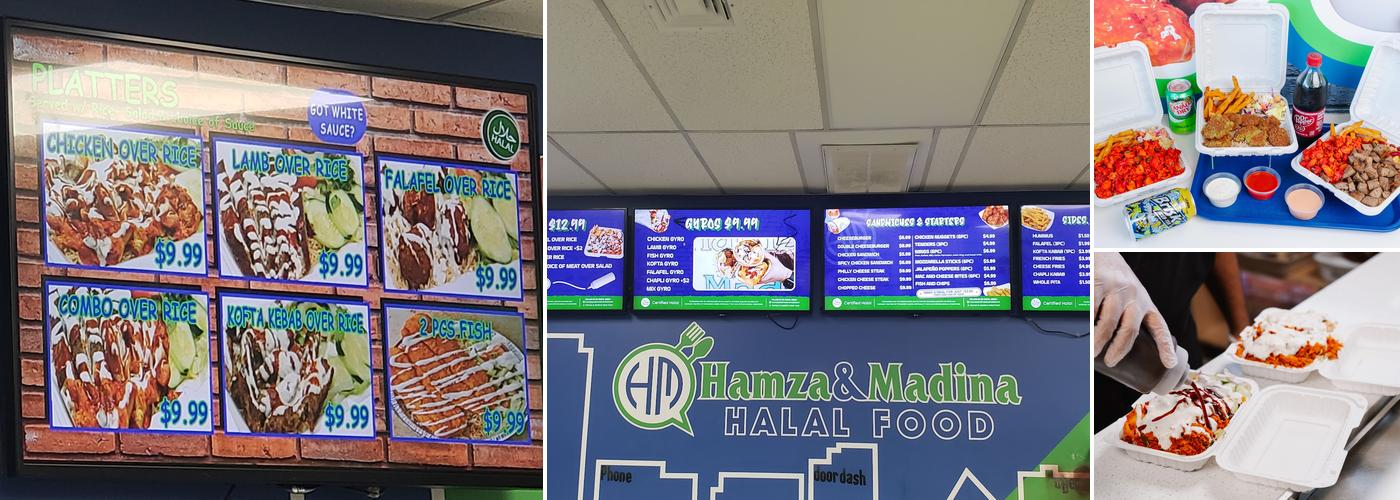 Hamza & Madina Halal Food Menu