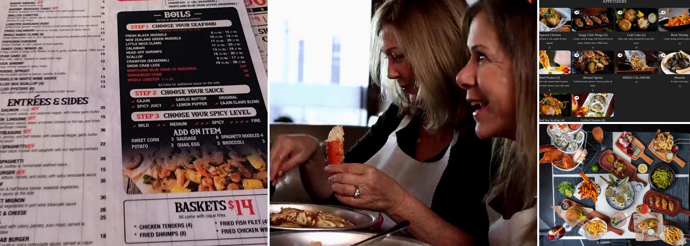 Cajun Claws Menu