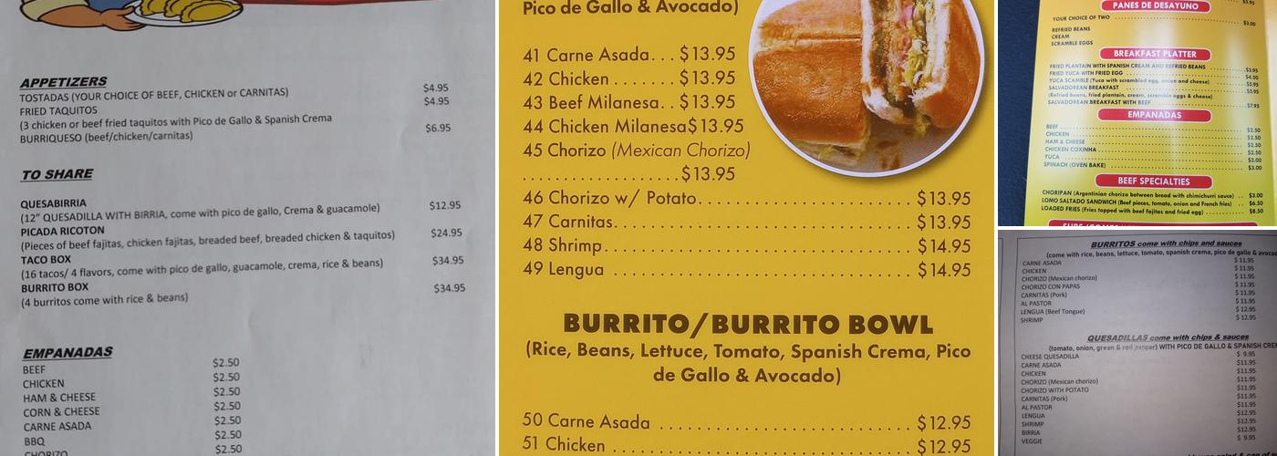 Ricoton Menu