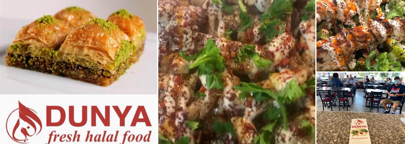 DUNYA fresh halal food Menu