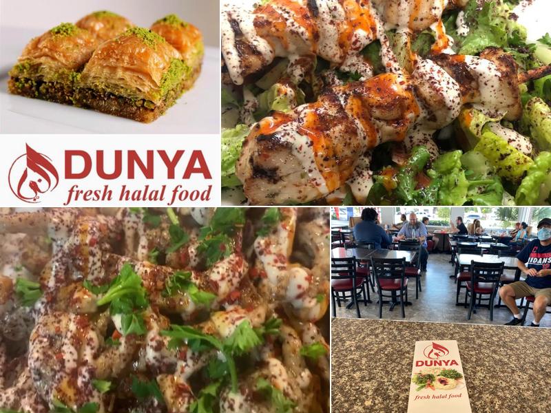 DUNYA fresh halal food Menu