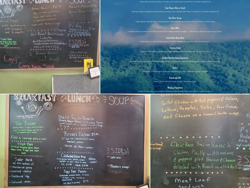 Cascade cafe Menu