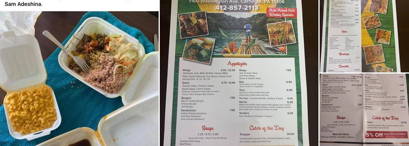 Island Spice Caribbean Restaurant Menu