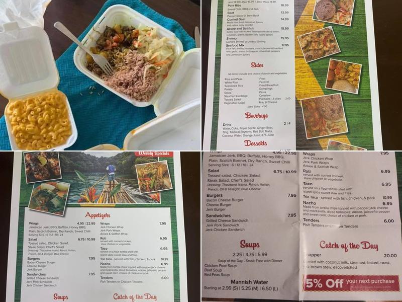 Island Spice Caribbean Restaurant Menu