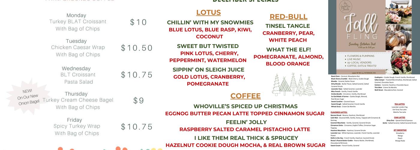 Farm Grounds Coffee Menu