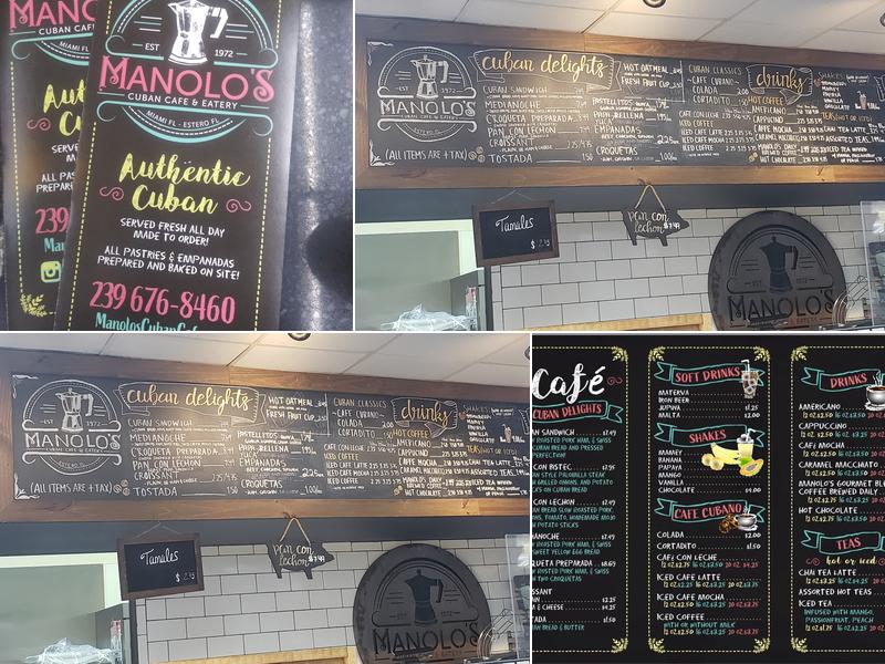 Manolo’s Cuban Cafe Menu