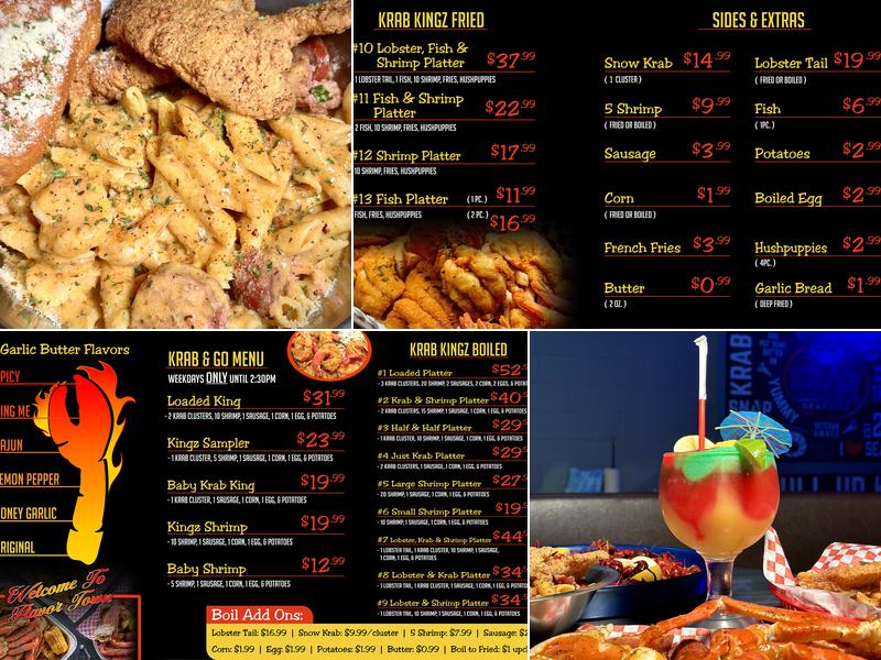 Krab Kingz Menu