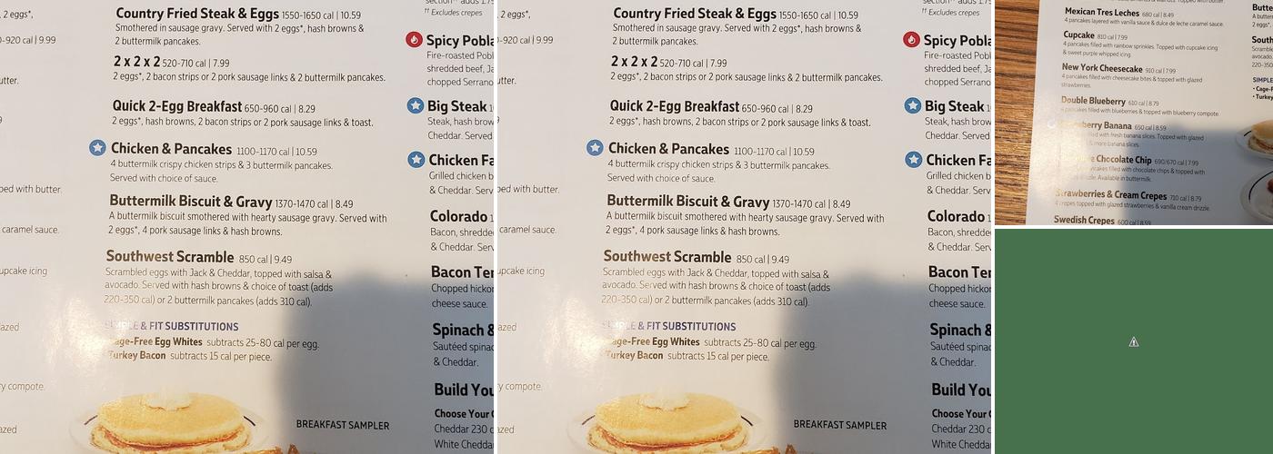 IHOP Menu