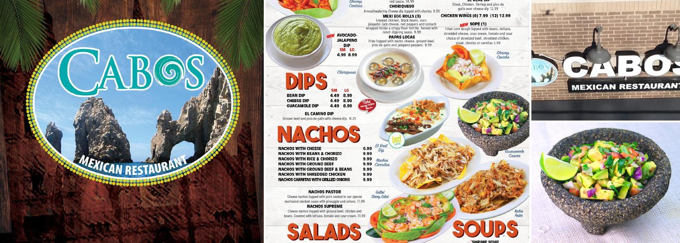 Cabos Mexican Restaurant Menu