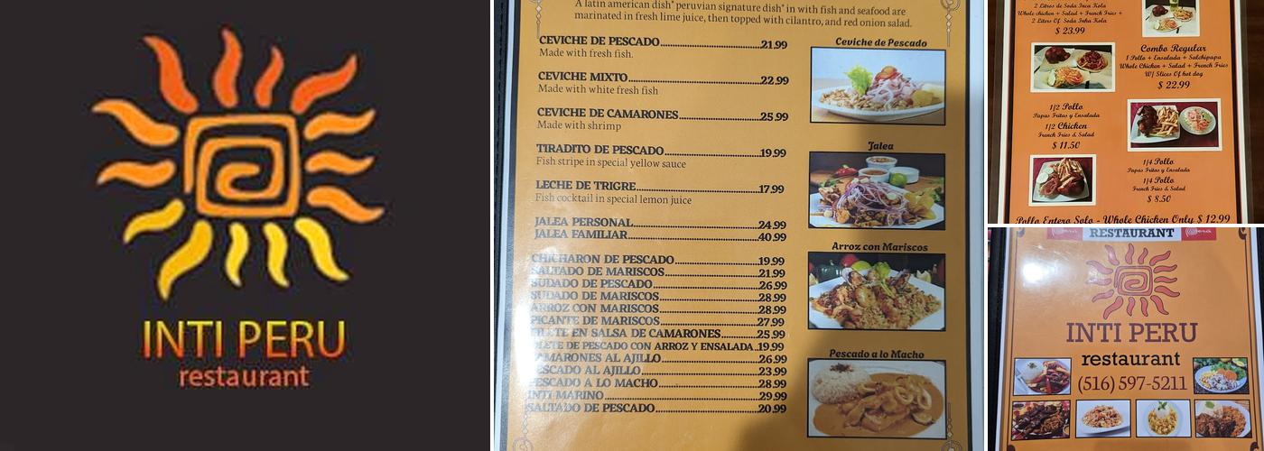 Inti Peru Menu