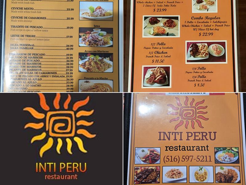 Inti Peru Menu