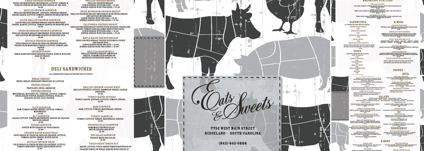 Eats and Sweets Menu