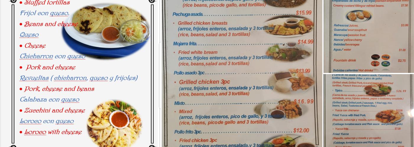 Pupuseria Salvadoreña Las Veronicas Menu
