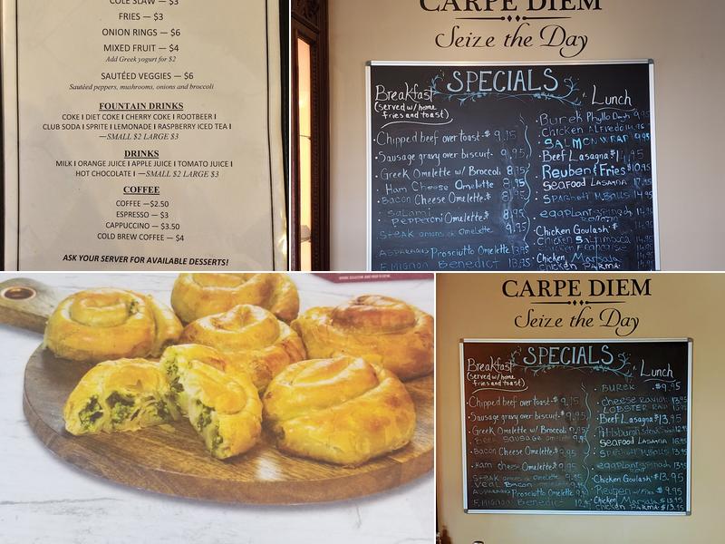 Carpe Diem Menu