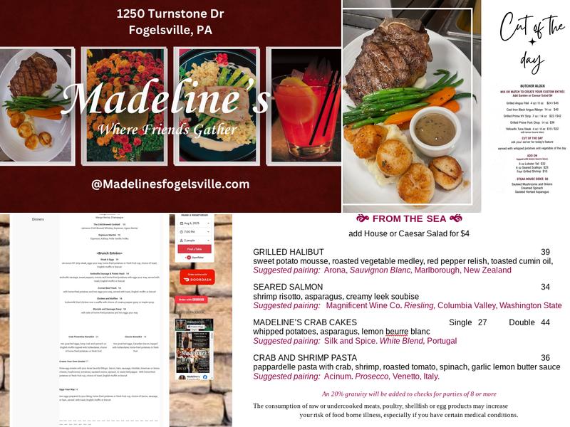 Madeline's Menu