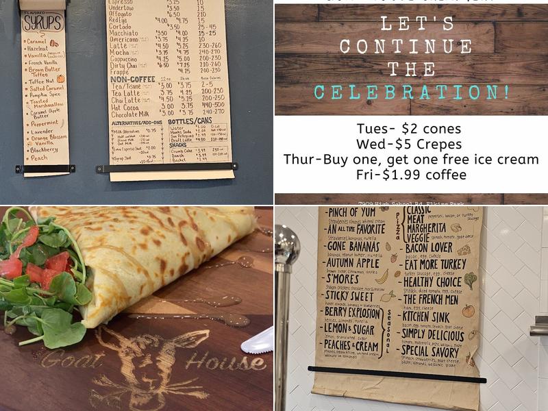 Goat House Creamery Menu