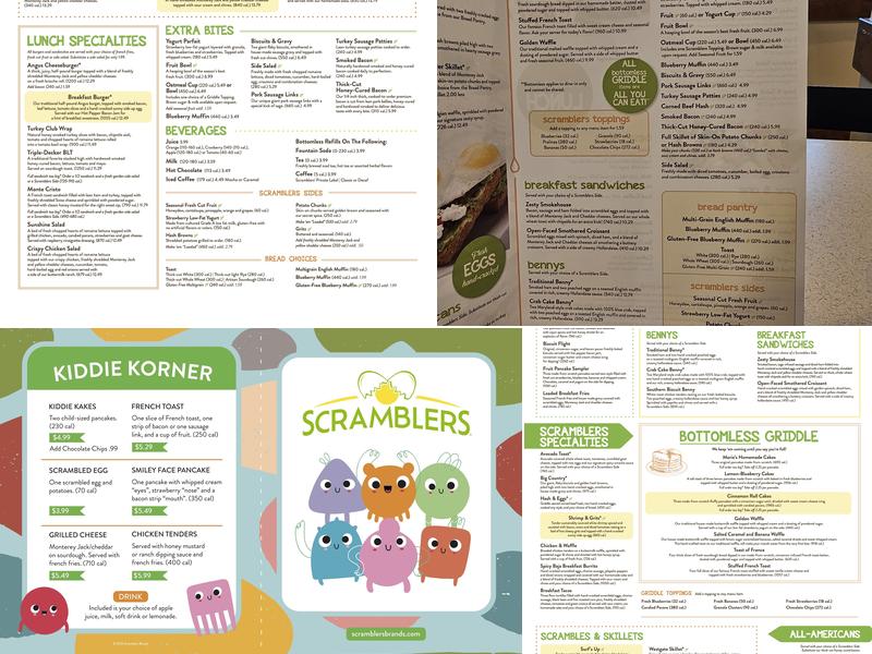 Scramblers Menu