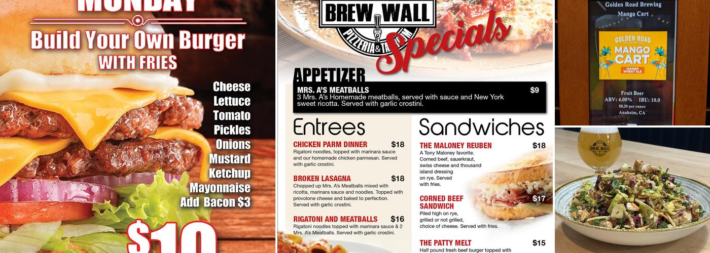 BrewWall Menu