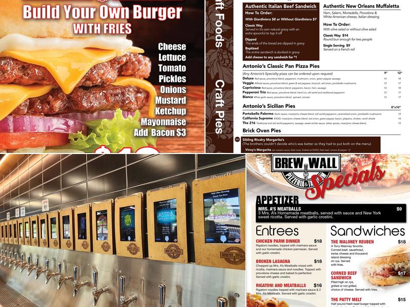 BrewWall Menu